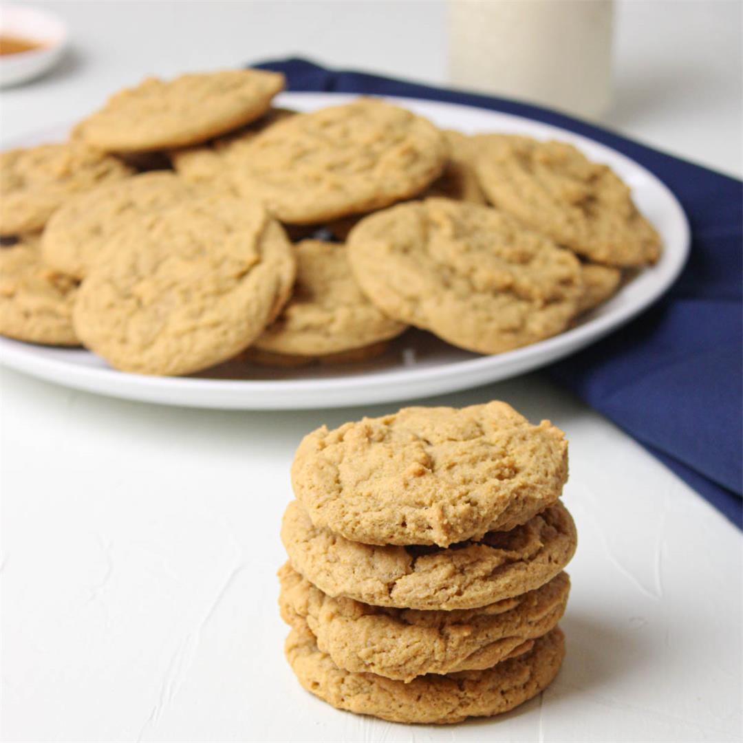 Chewy Vegan Biscoff Cookie Butter Cookies