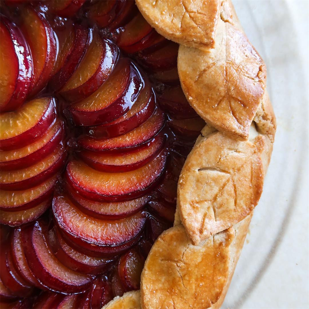 Gluten-Free Rustic Galette with Plums