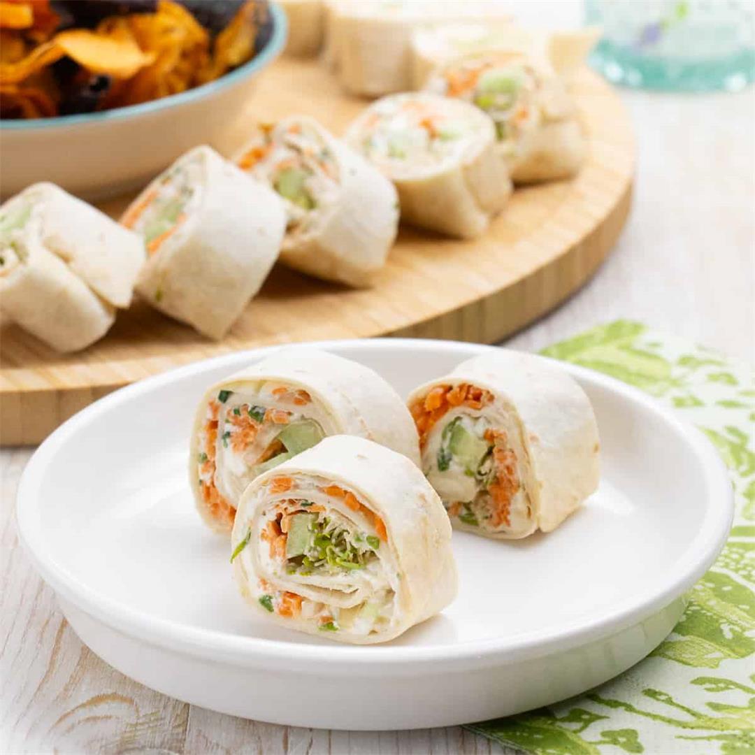 Pickled Veggies and Cream Cheese Roll Ups • Little Nomads Recip