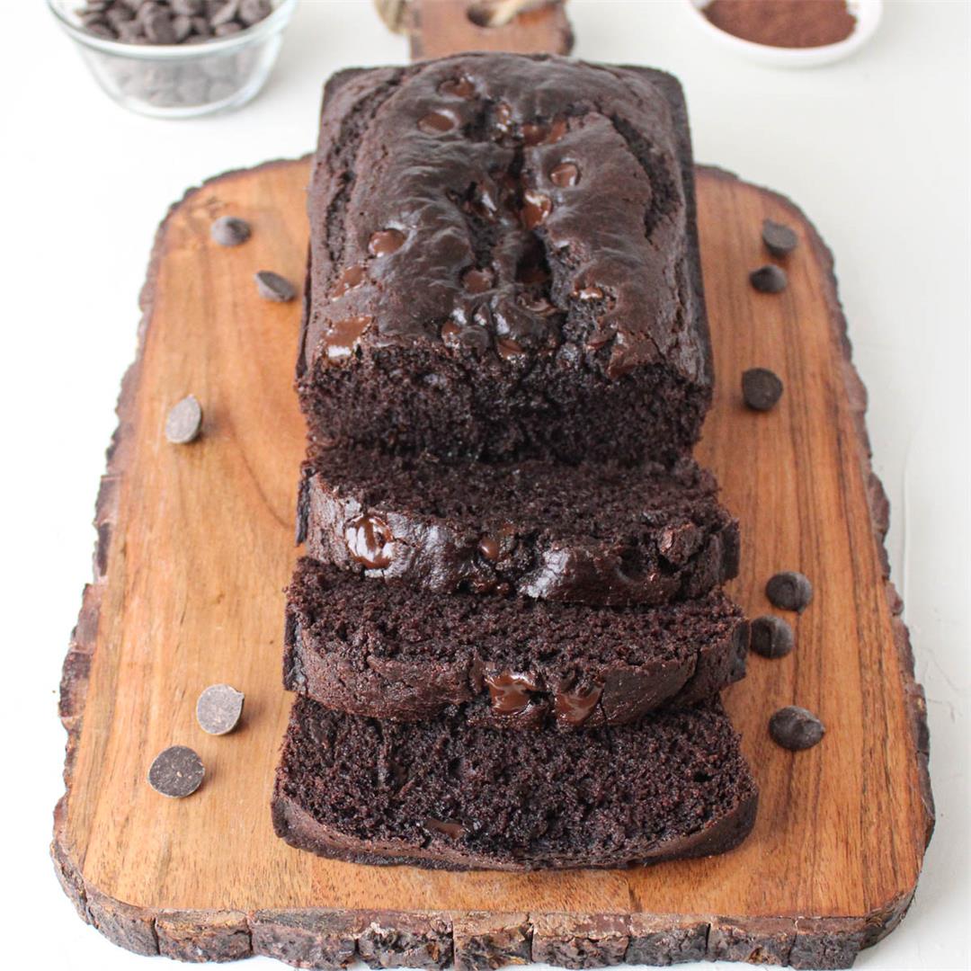 Easy Vegan Chocolate Bread With Chocolate Chips