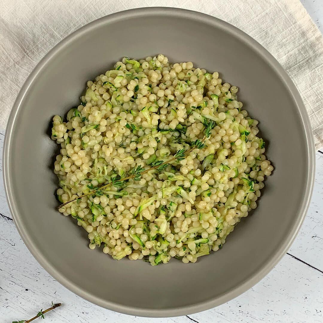 Couscous with Zucchini & Herbs – A Gourmet Food Blog