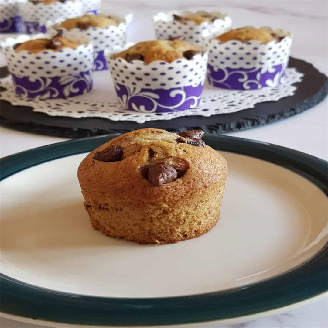 Banana Chocolate Chip Muffins (Oven & Air fryer) PLATE TO PALAT