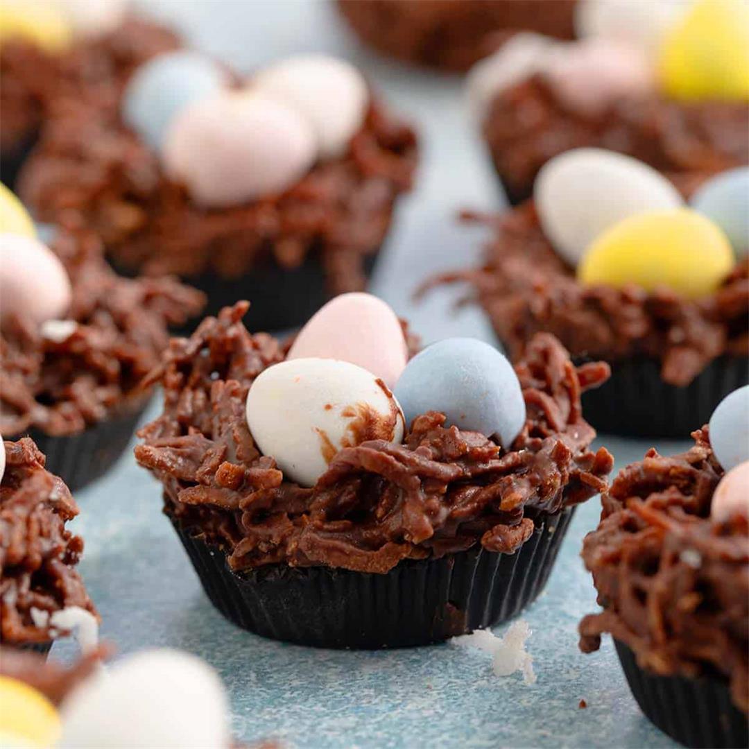 Easter Nests {using peanut butter cups}