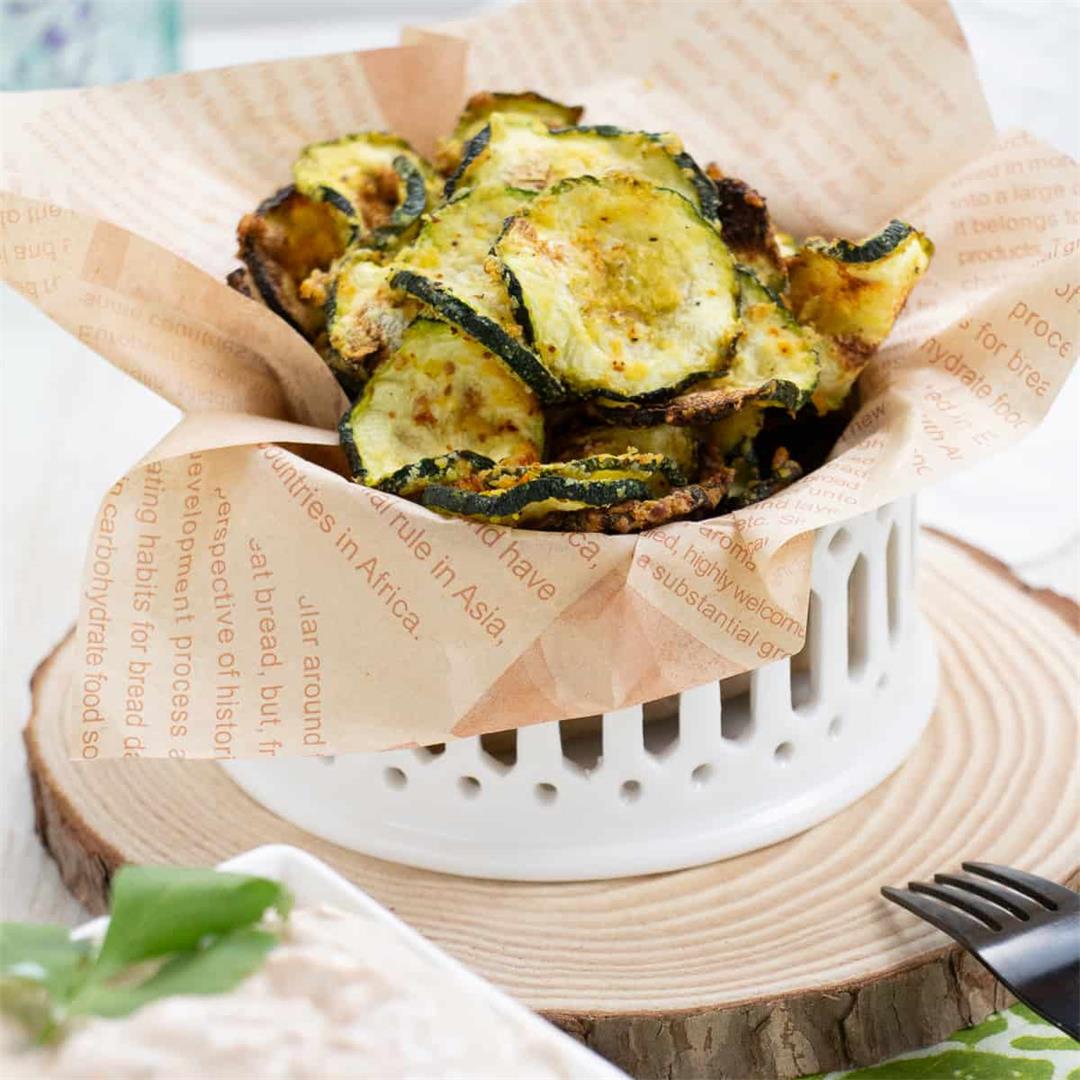 Zucchini Chips in the Air Fryer • Little Nomads Recipes