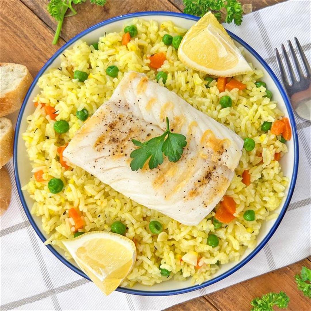 CLASSIC Mediterranean Fish and Rice | Heart-Healthy Recipe