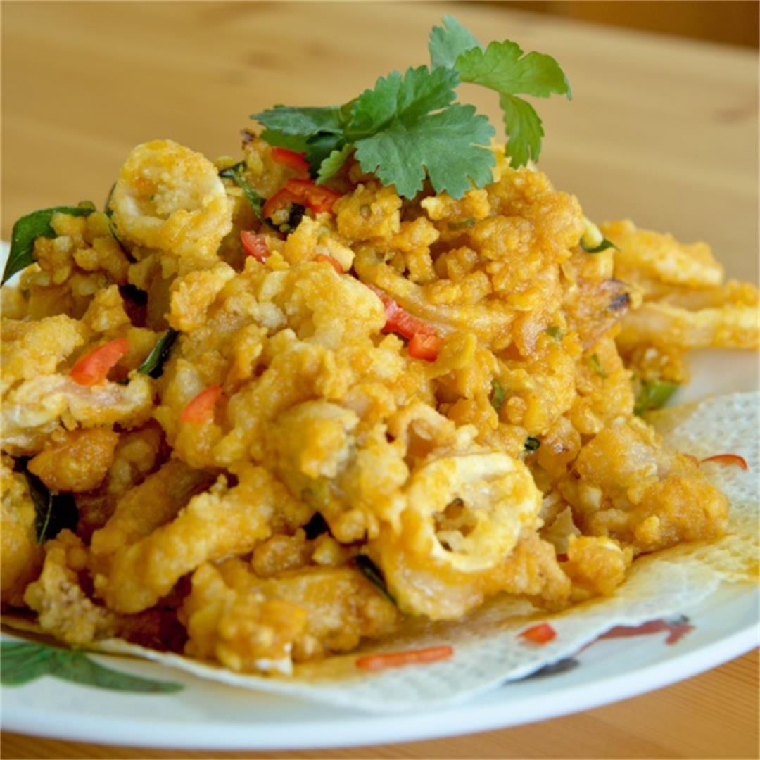 Salted egg squid (sotong)