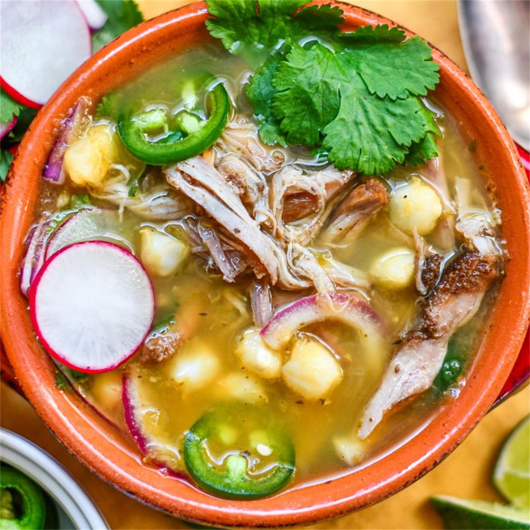 Green Pozole Recipe (Mexican Stew) with Pheasant