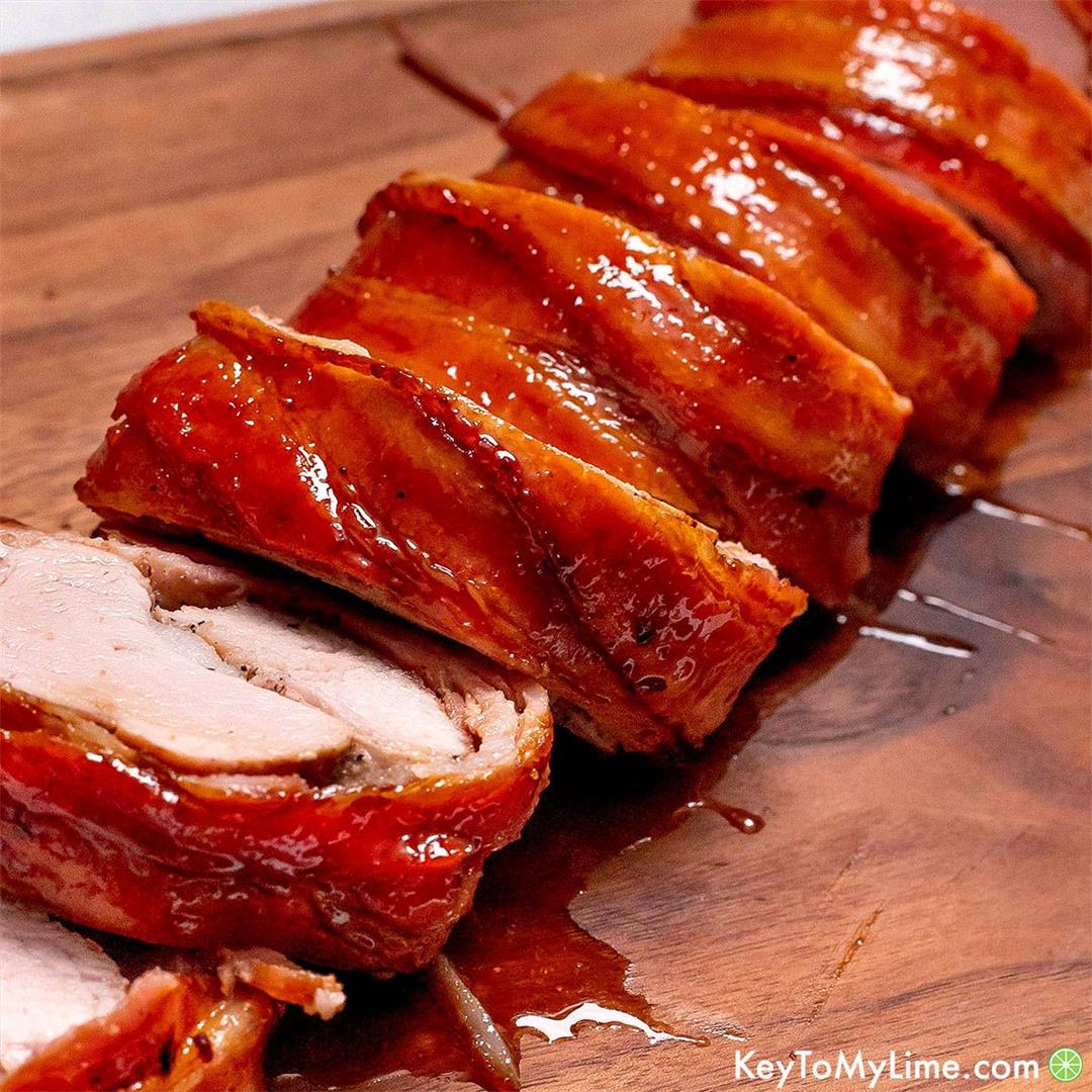 BEST Bacon Wrapped Pork Tenderloin {Simple and Amazing Recipe V