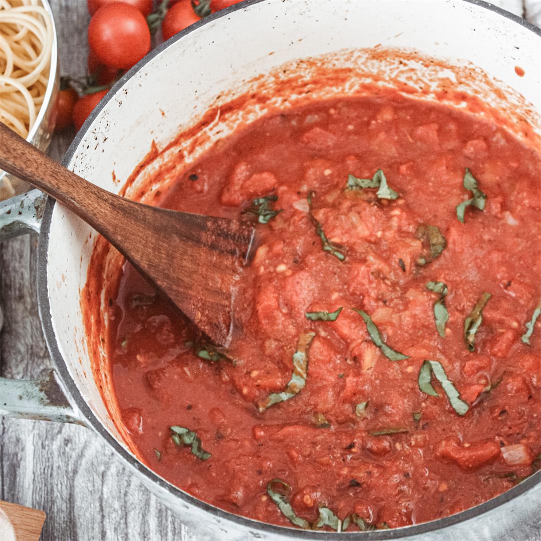 Homemade Vegan Spaghetti Sauce