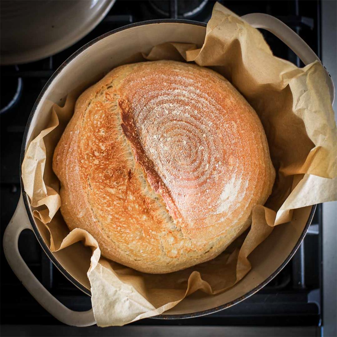 Sourdough Discard Bread Boule Recipe – Milk and Pop