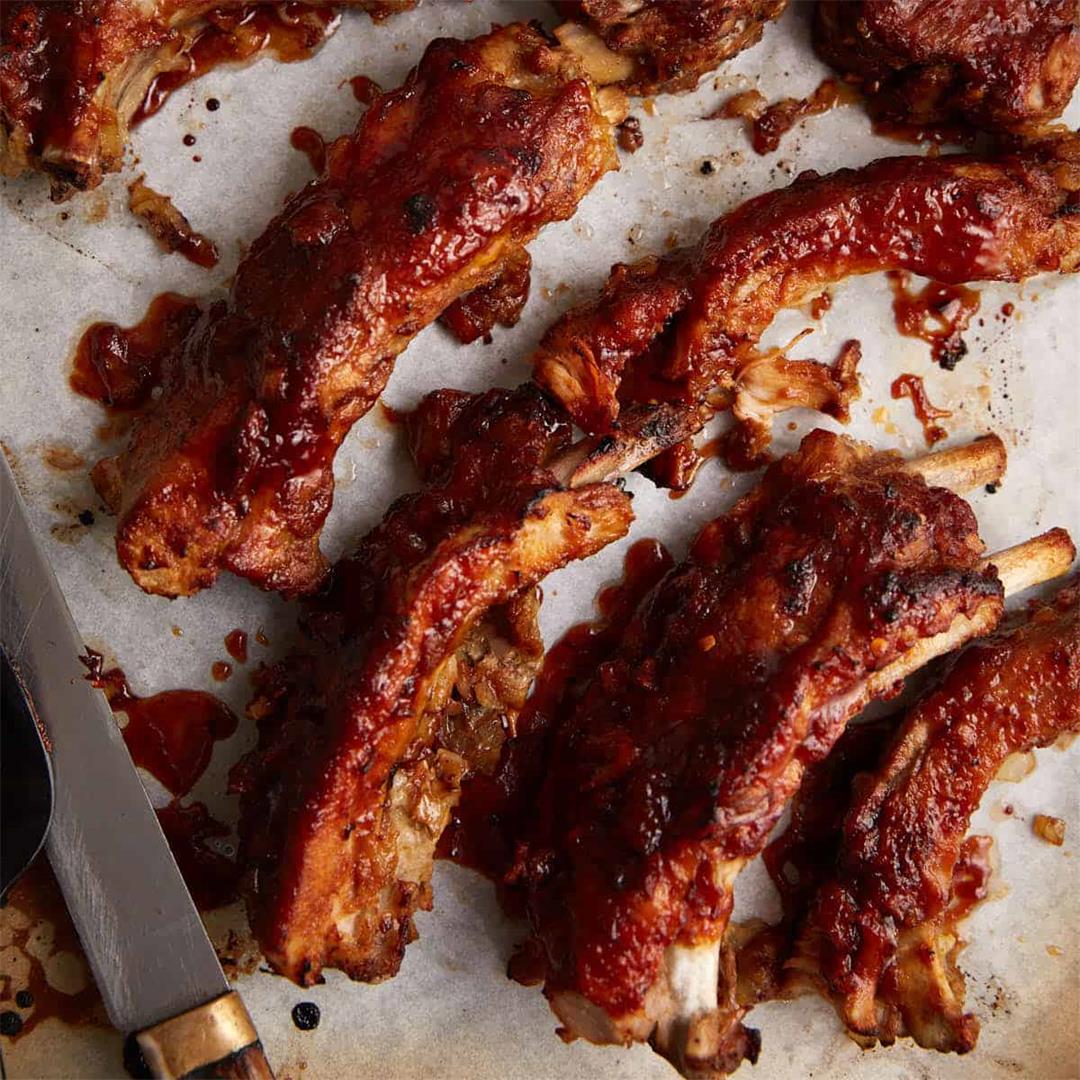 Oven Baked Tender and Juicy BBQ Pork Ribs