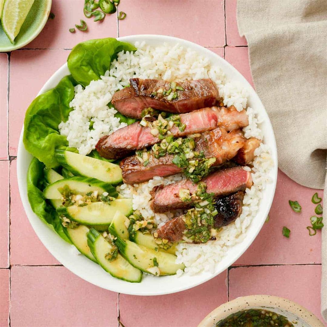 Easy Grilled Crying Tiger Beef with Thai Dipping Sauce