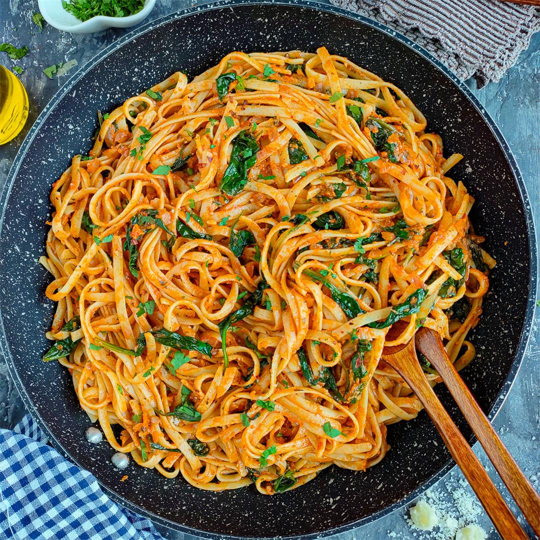 Quick and Easy Harissa Pasta (30-minute meal)