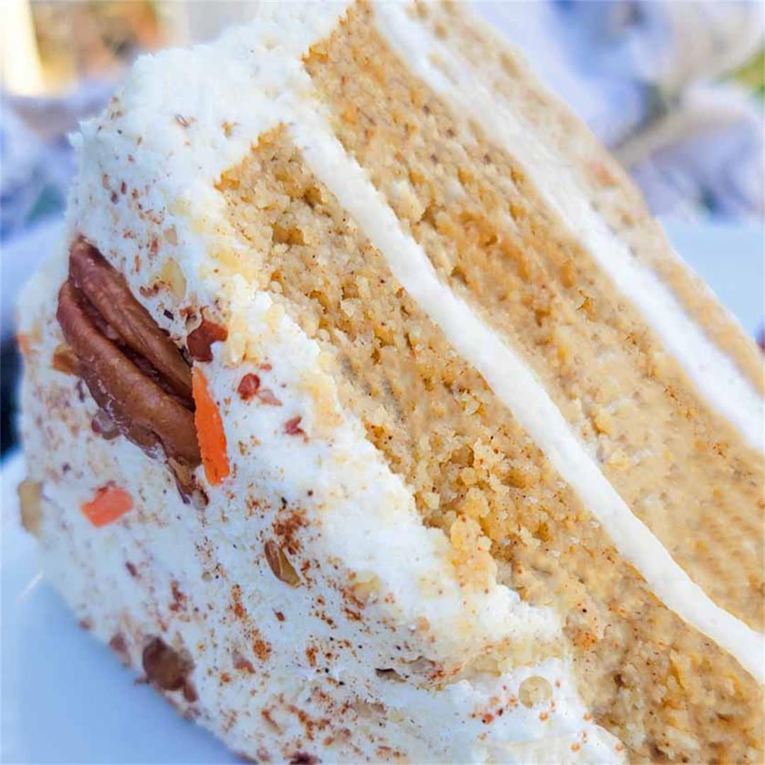 Classic Keto Carrot Cake Recipe with Cream Cheese Frosting