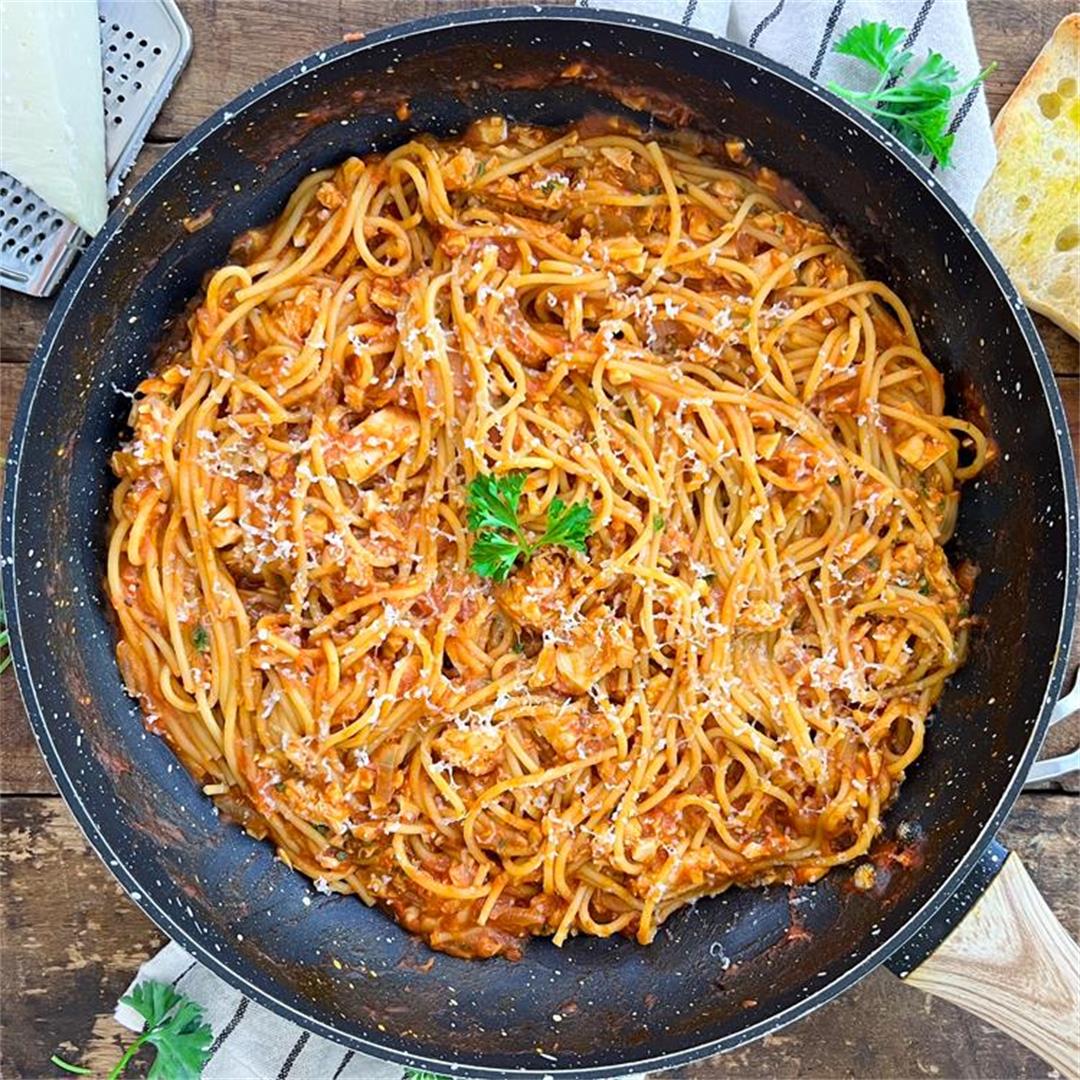 ONE-PAN Tuna Spaghetti | Ridiculously GOOD 30 Minute Recipe