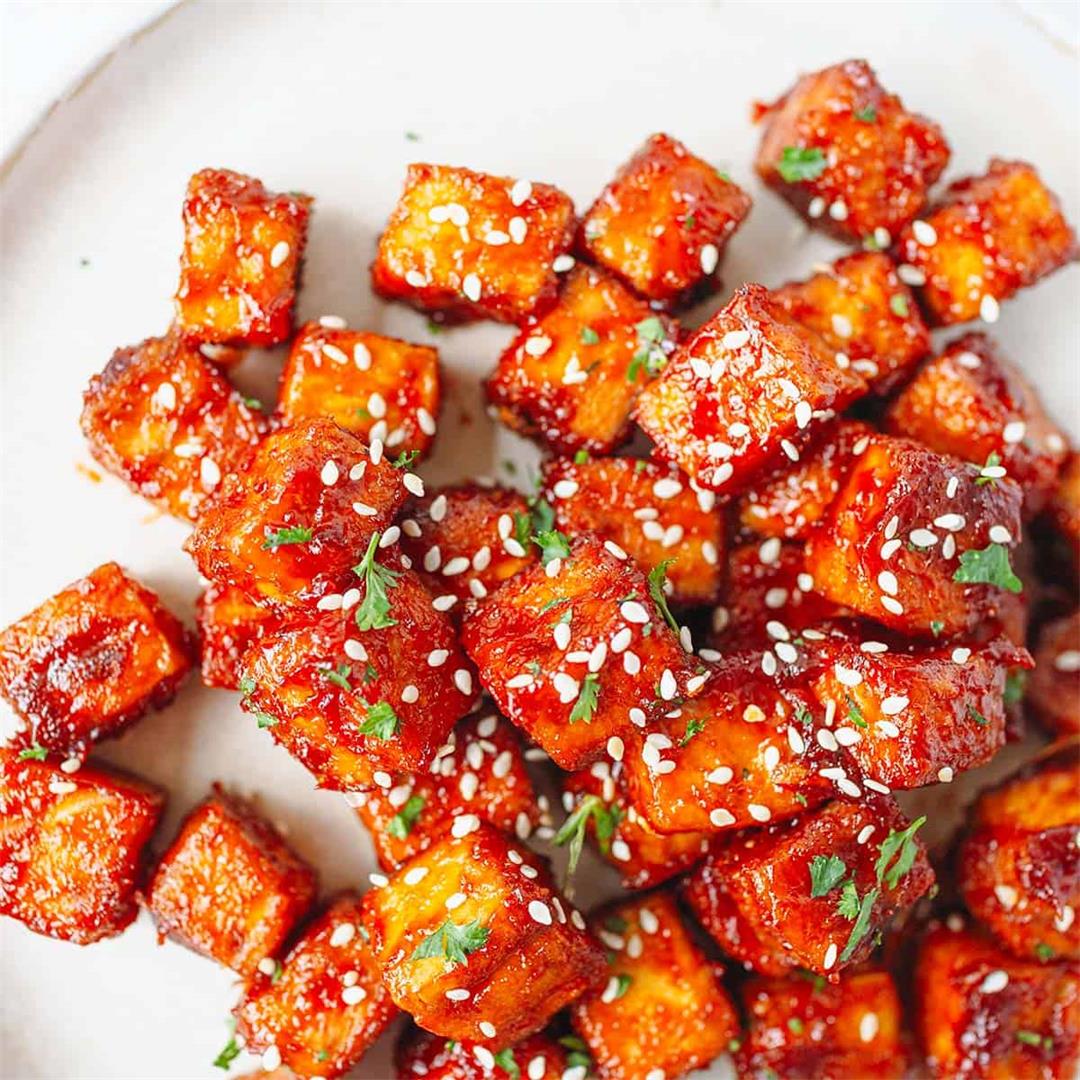 Crispy Baked BBQ Tofu