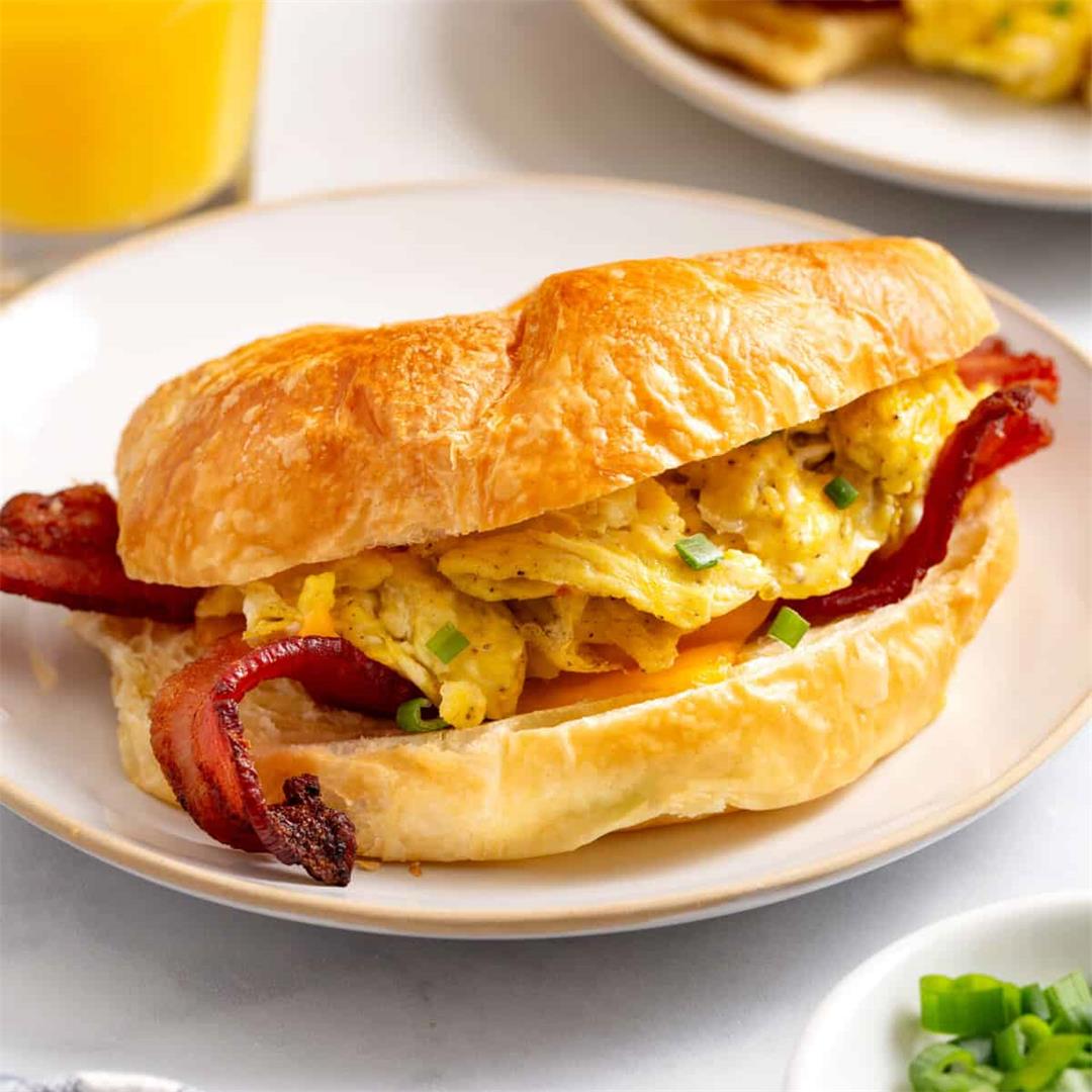 15-Minute Croissant Breakfast Sandwich