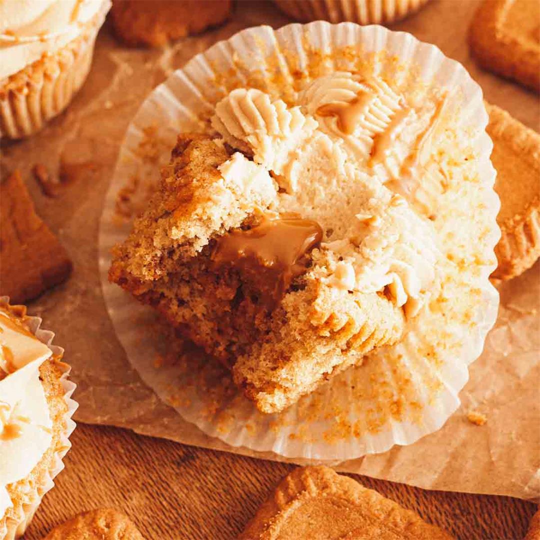 Easy Biscoff Cupcakes
