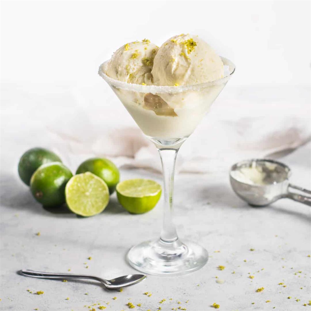No-Churn Margarita Ice Cream Recipe • All that's Jas
