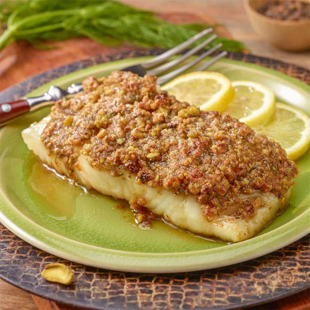 Easy Baked Pistachio Crusted Fish Recipe