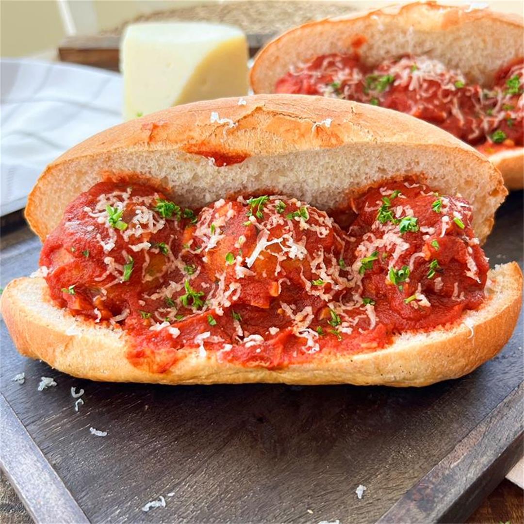 The ULTIMATE Vegetarian Meatball Sub | CRAZY Good & Easy Recipe
