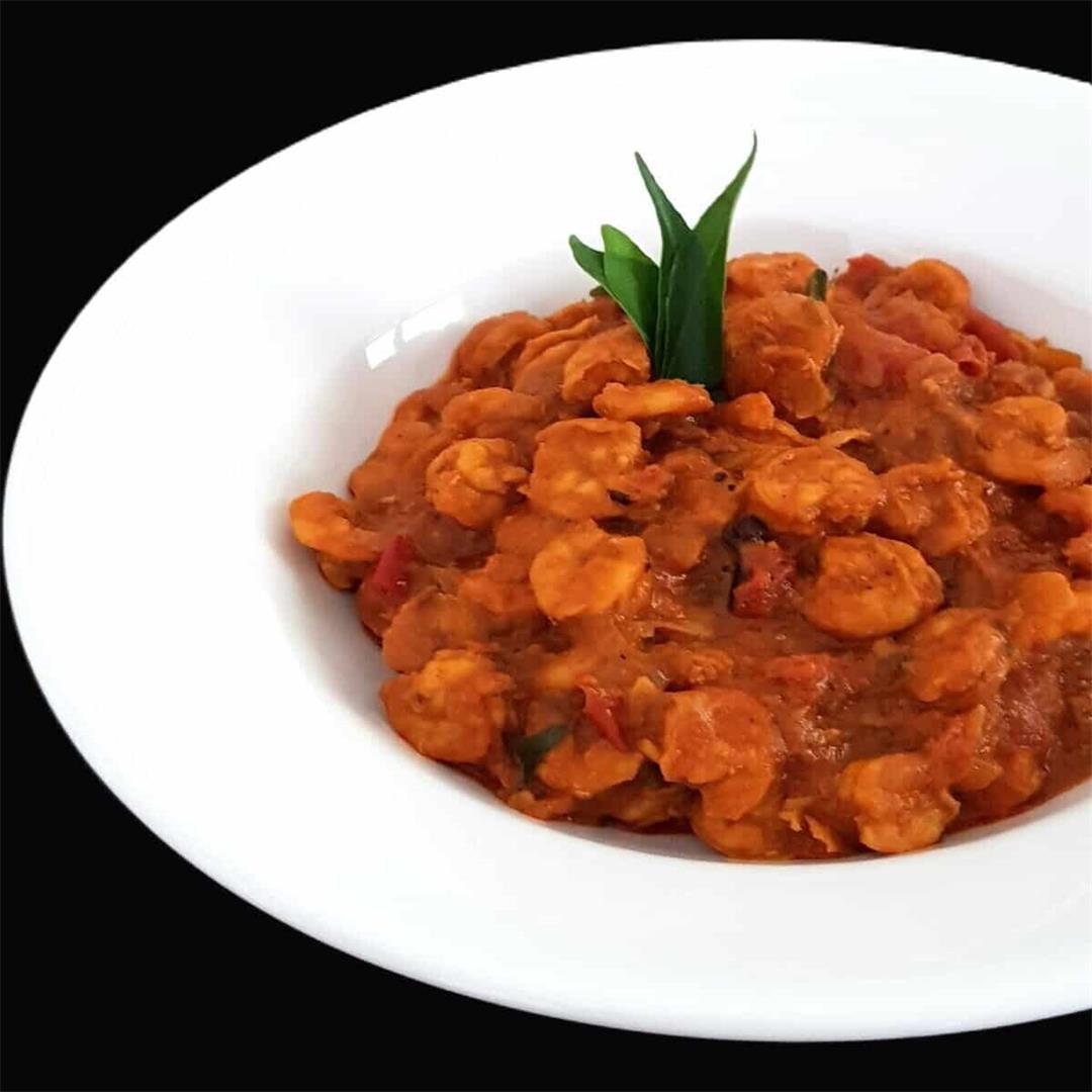 dSpicy Prawn Masala Curry Without Coconut