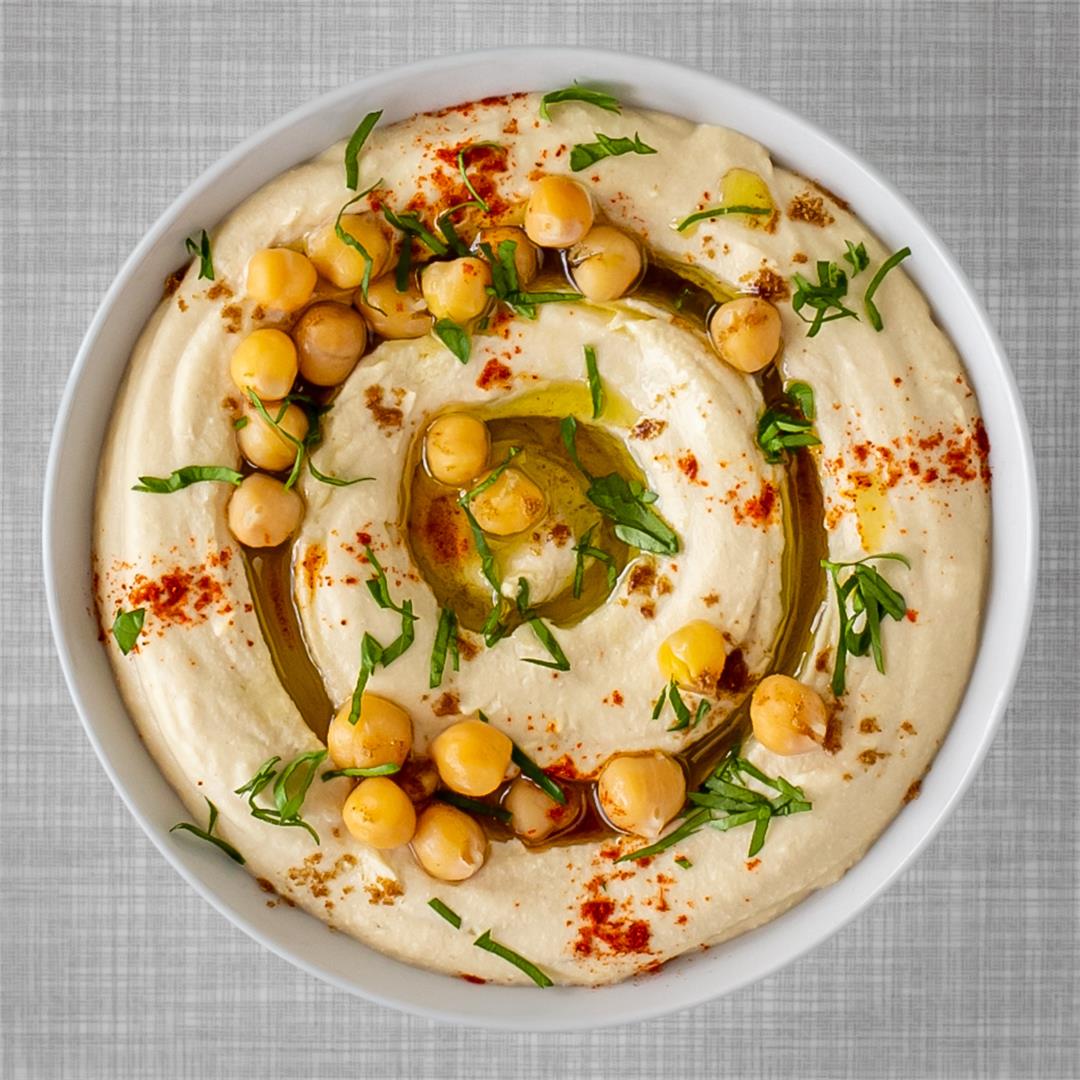 Homemade Oil-Free Hummus, an Authentic Arabic Recipe