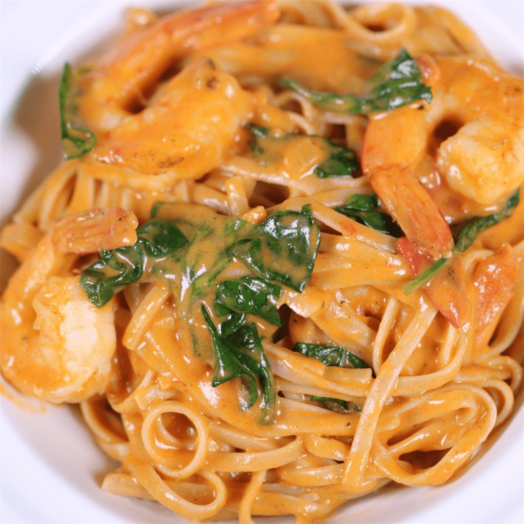 Creamy Tuscan Shrimp Pasta