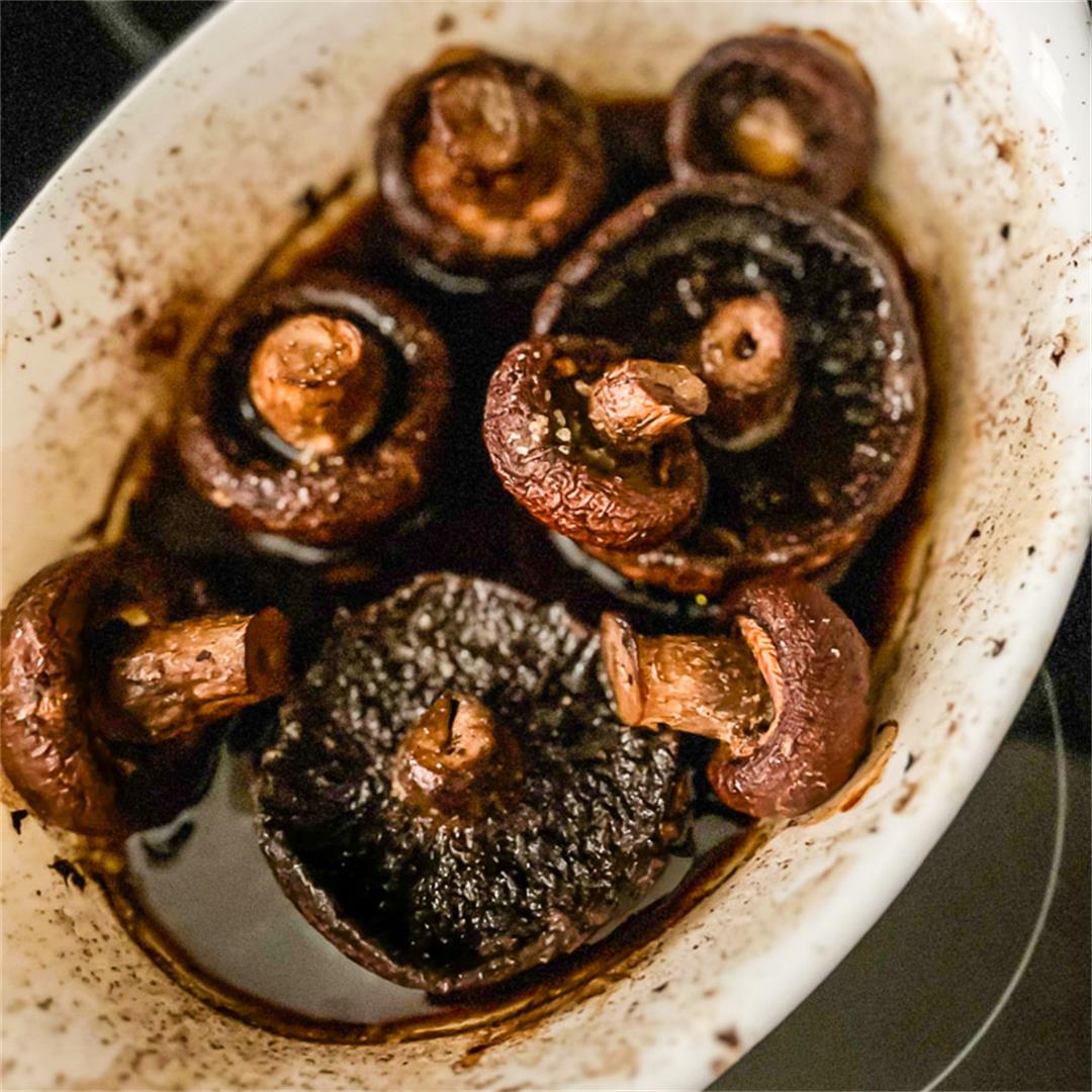 Marinated, Roasted Portobello Mushrooms
