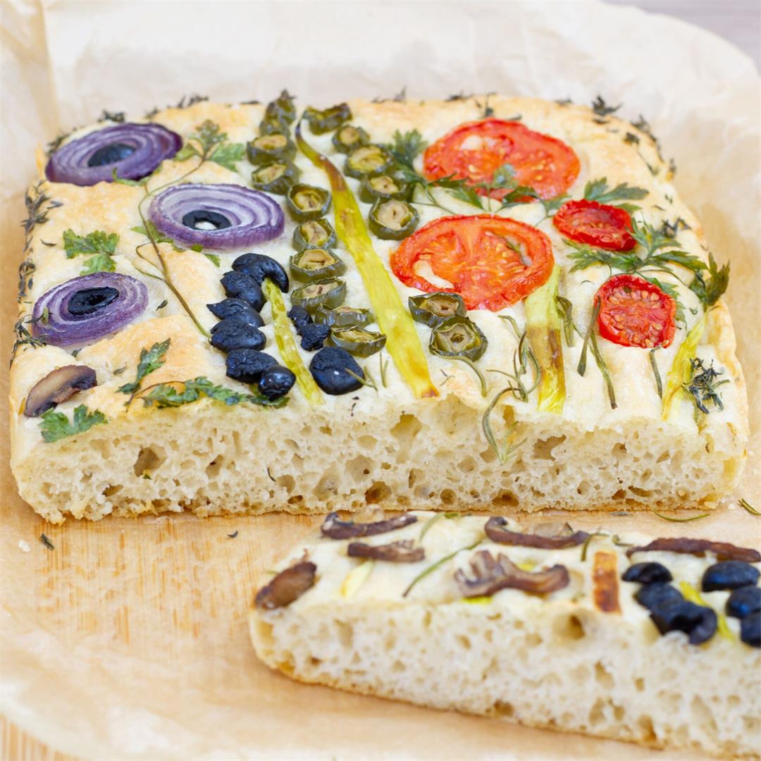 Focaccia like a painting ⋆ MeCooks Blog