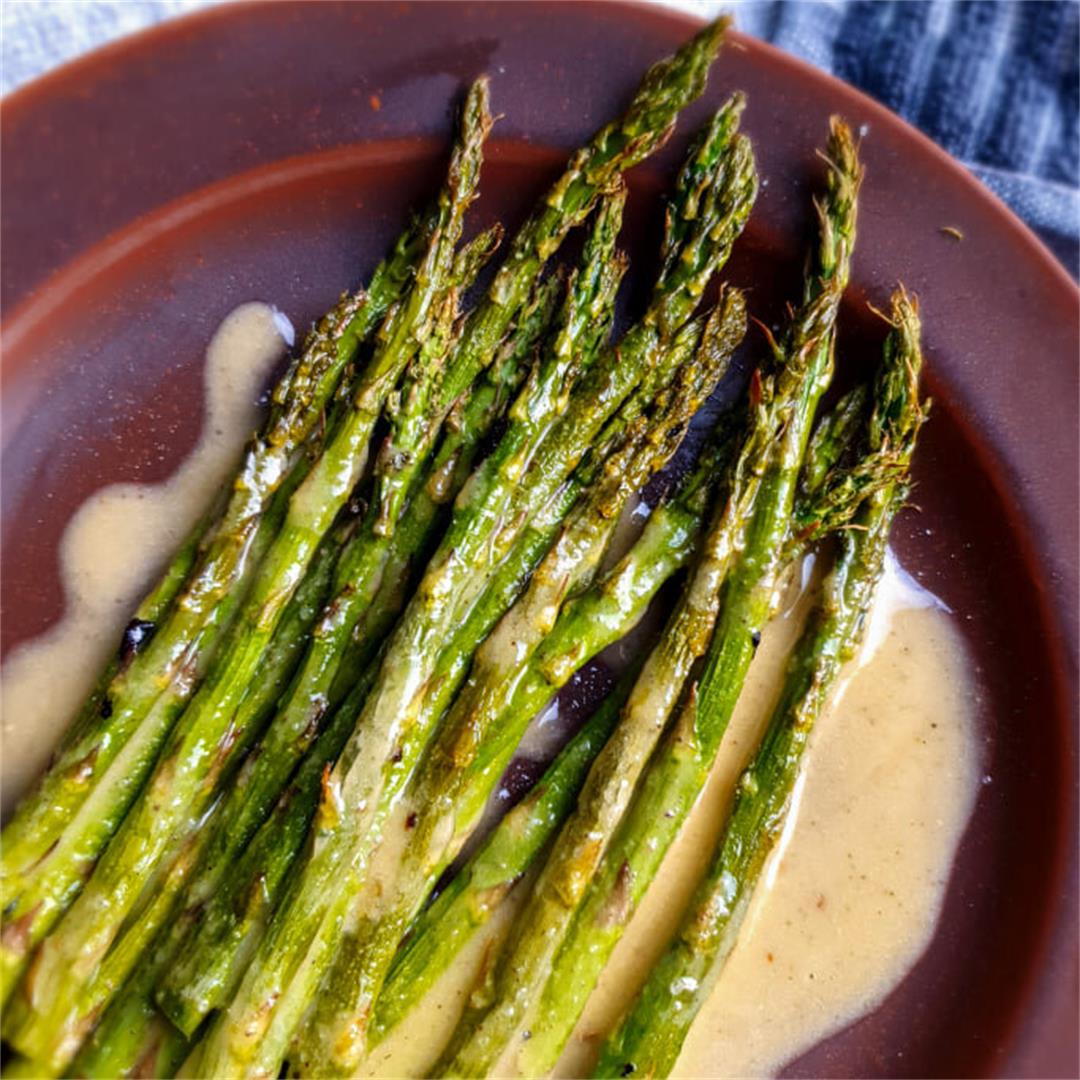 Roasted Asparagus with Garlic and Sage Butter — That Vegan Dad