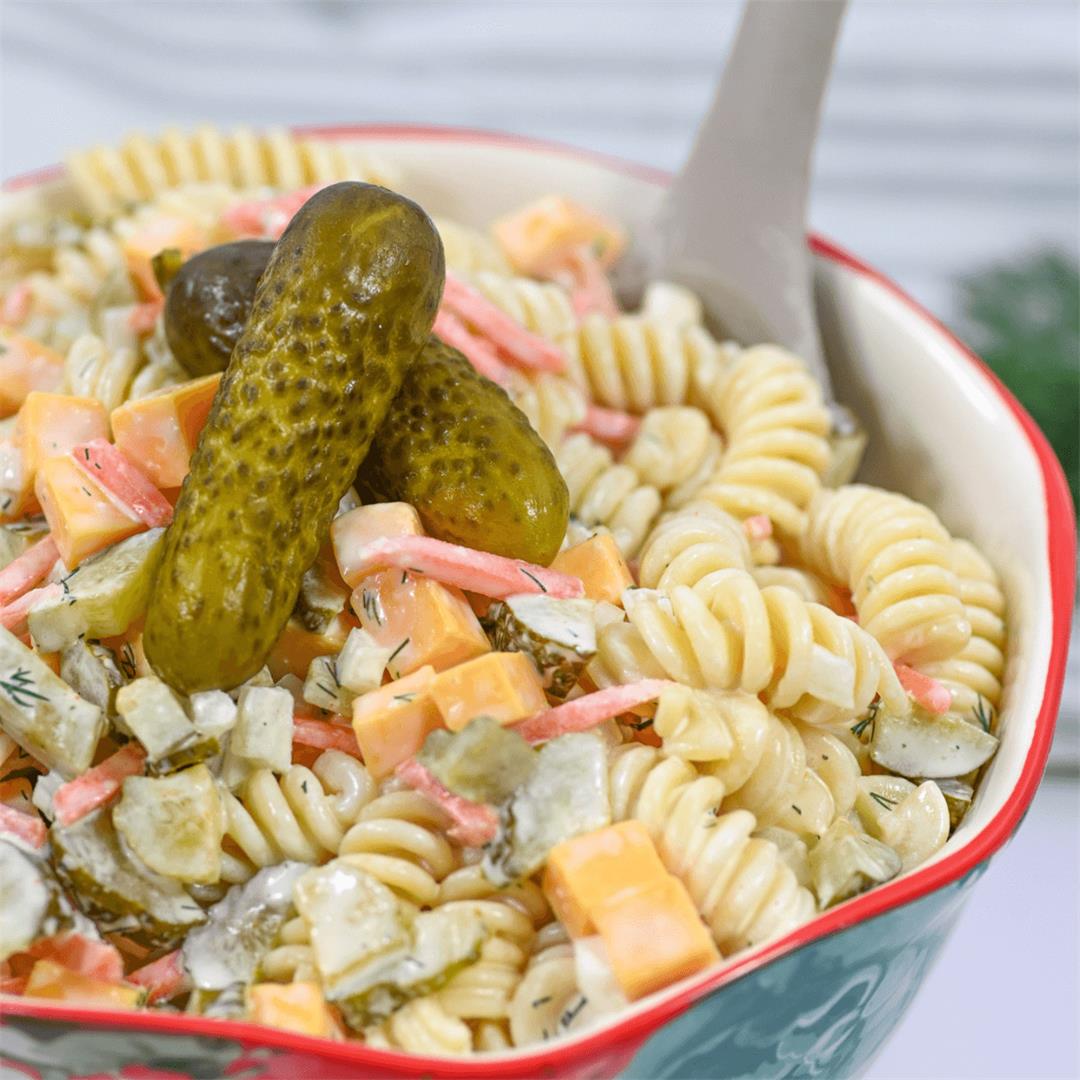 Dill Pickle Noodle Salad