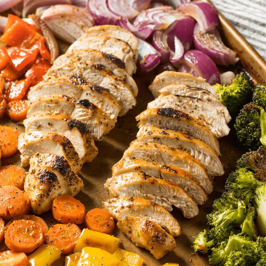 Balsamic Chicken and Vegetable Sheet Pan