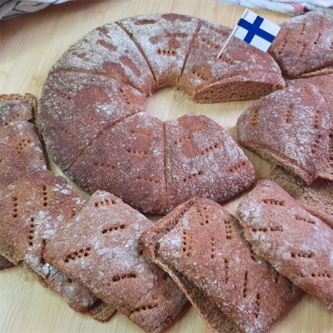 Finnish Rye Bread (with starter)