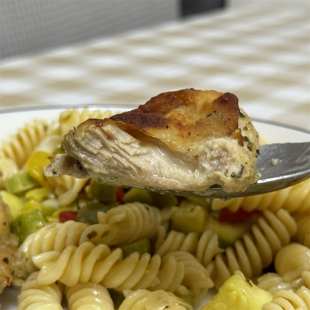 Ranch Roasted Chicken Thighs and Pasta Salad Meal Prep
