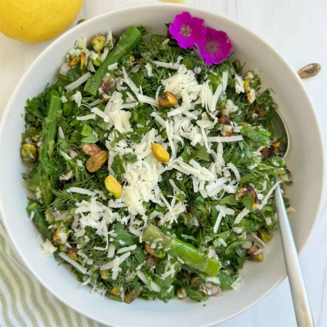Cold Asparagus Salad With Lemon And Herbs Recipe