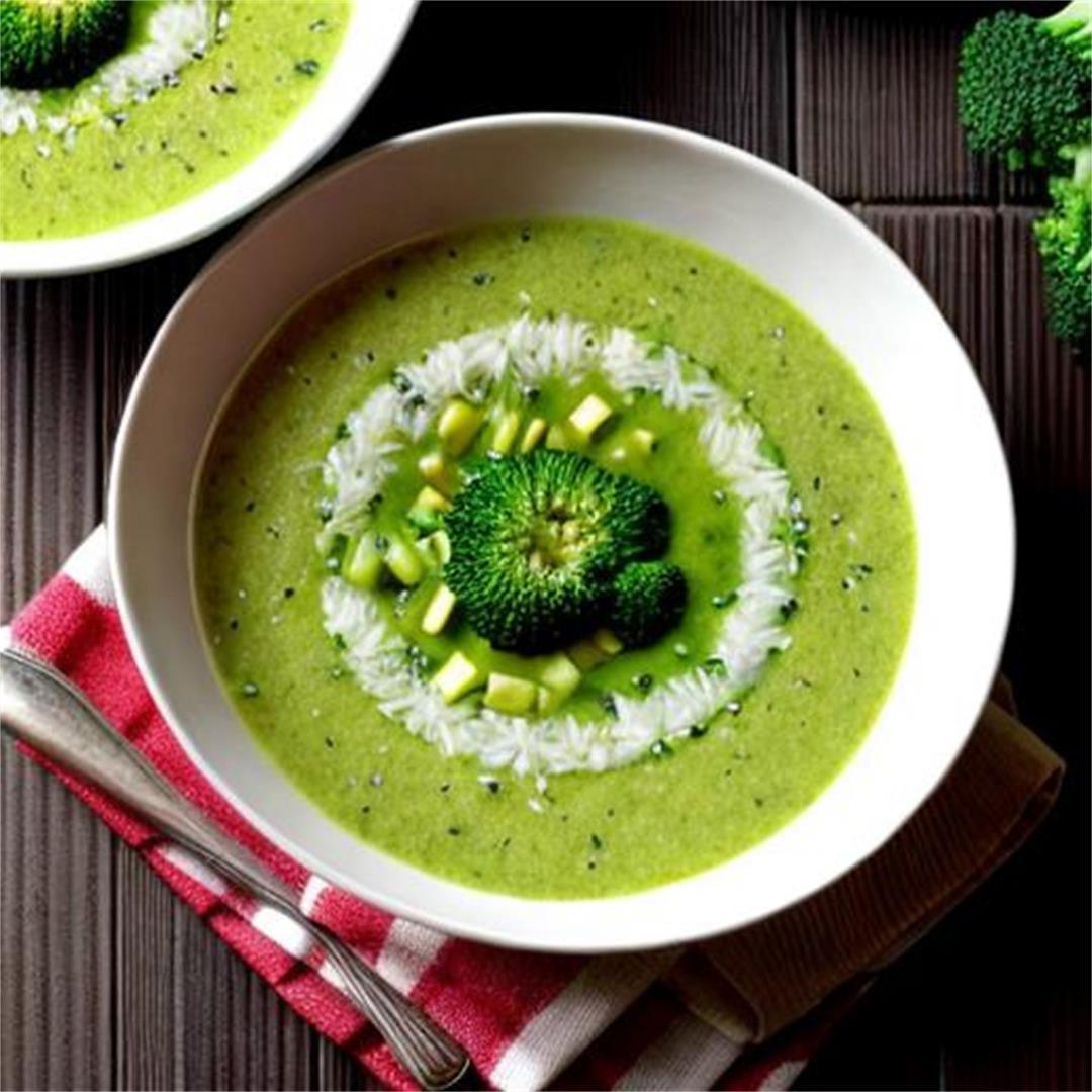 Delightfully Healthy: Broccoli Garlic Soup Recipe and Its Rich