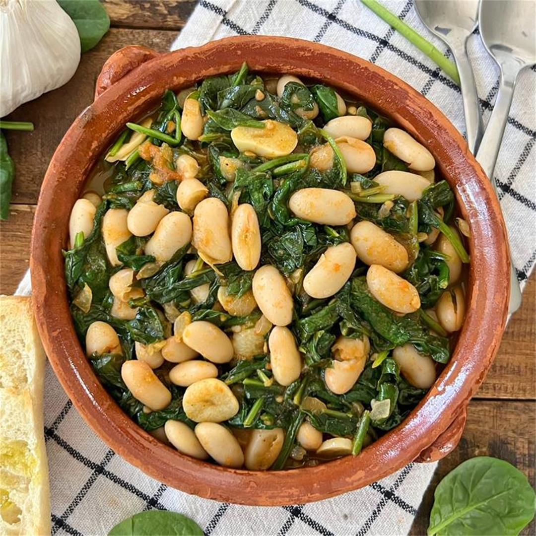 Spanish Spinach and White Beans | Heart-Healthy Recipe