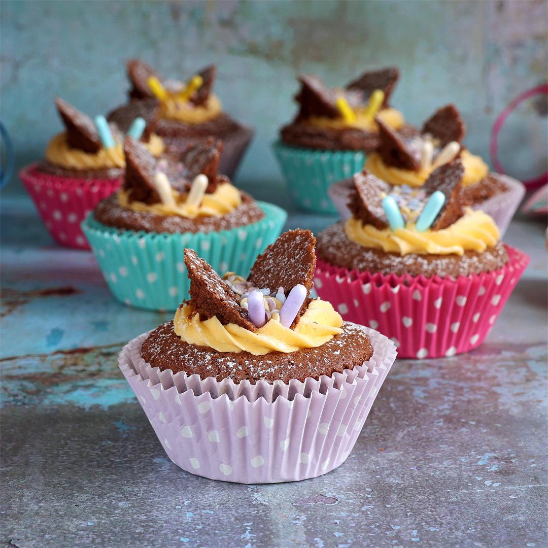 Gluten Free Chocolate Butterfly Cakes