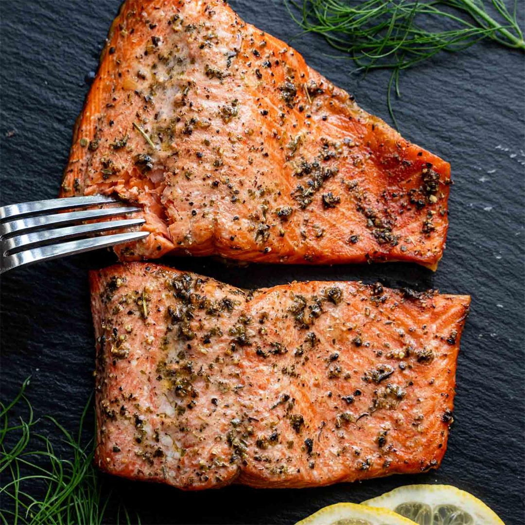 Easy Salmon in Air-Fryer (low FODMAP)