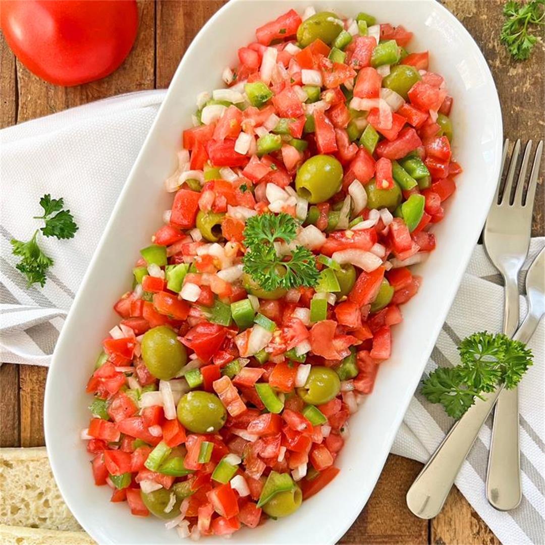 The BEST Tomato Salad of Your Life | Spanish Trampó Mallorquín