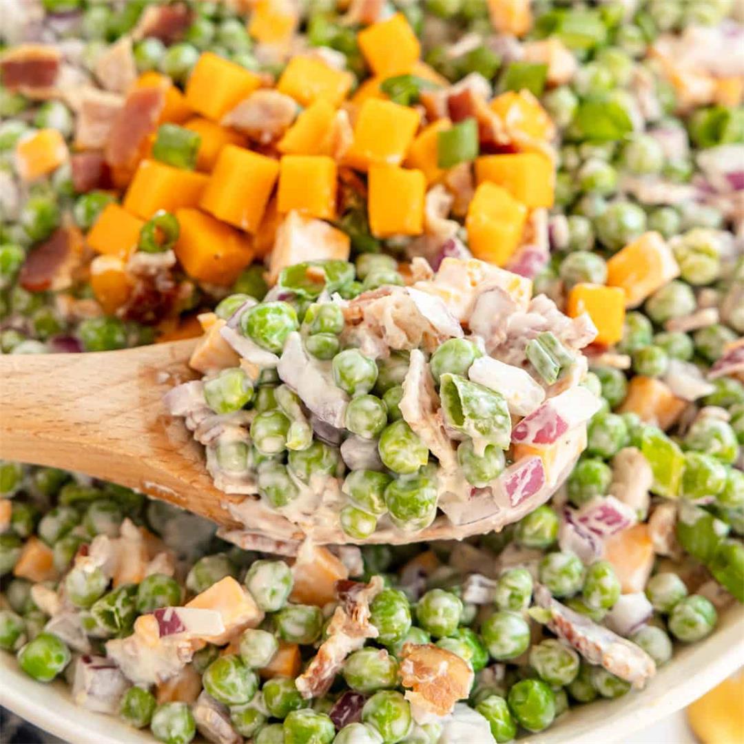 Classic Pea Salad with Bacon
