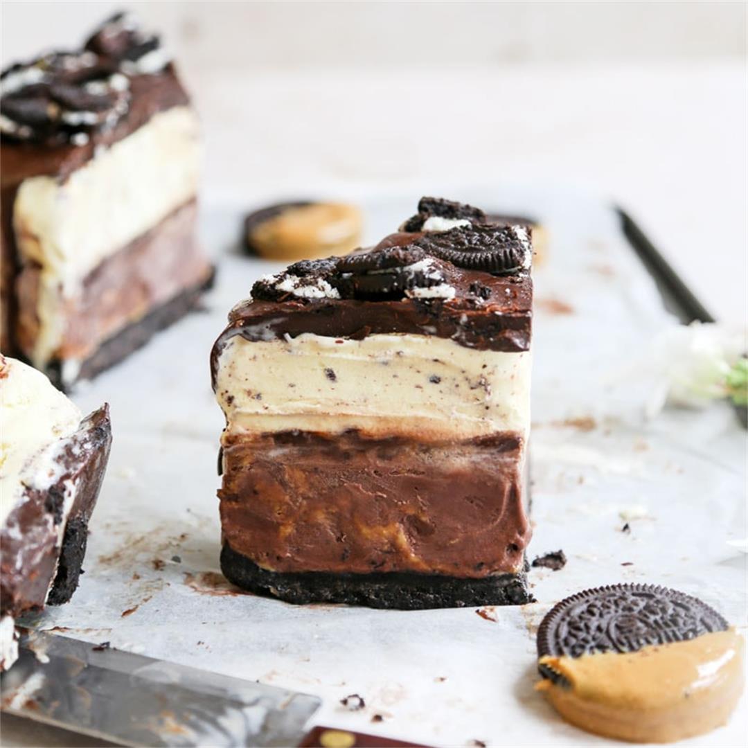 Peanut Butter Oreo Ice Cream Cake