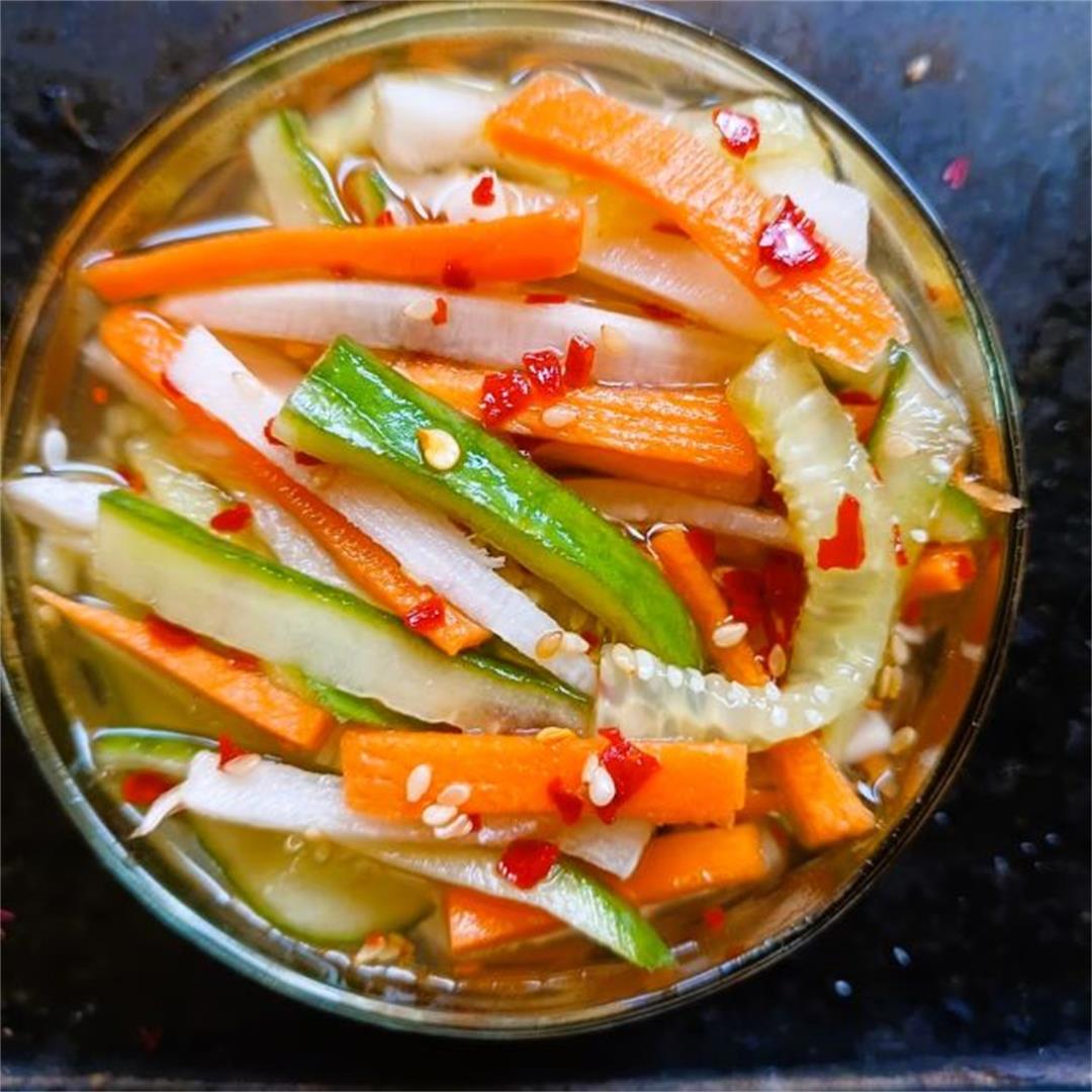 Pickled Vegetables Sweet and Spicy