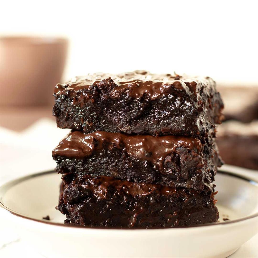 Fudgy High Protein Chocolate Chickpea Brownies (Gluten-Free)