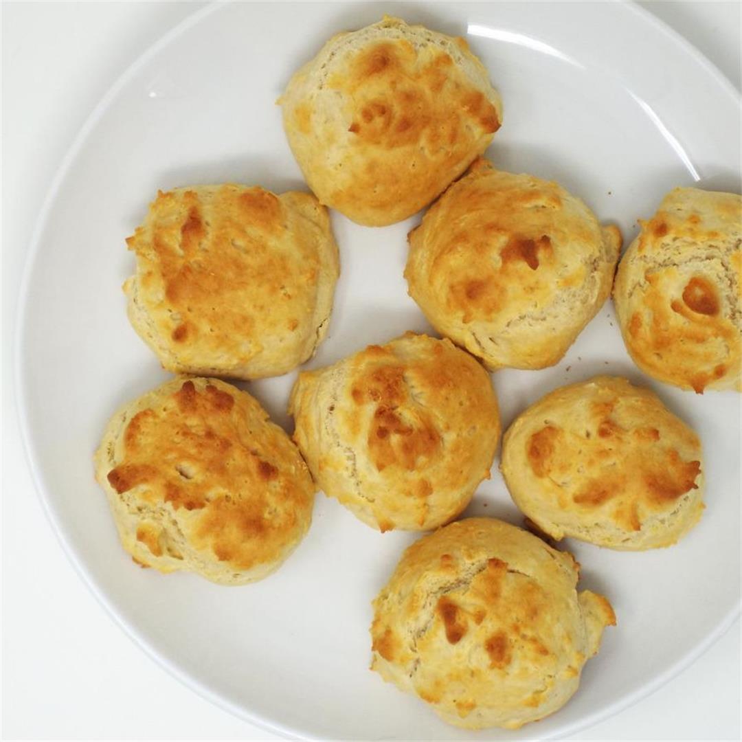 Easy No Butter Drop Biscuits