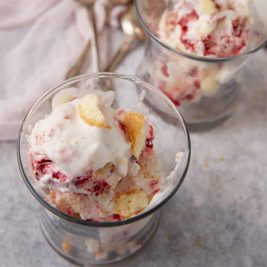 Frozen Strawberry Trifle Dessert