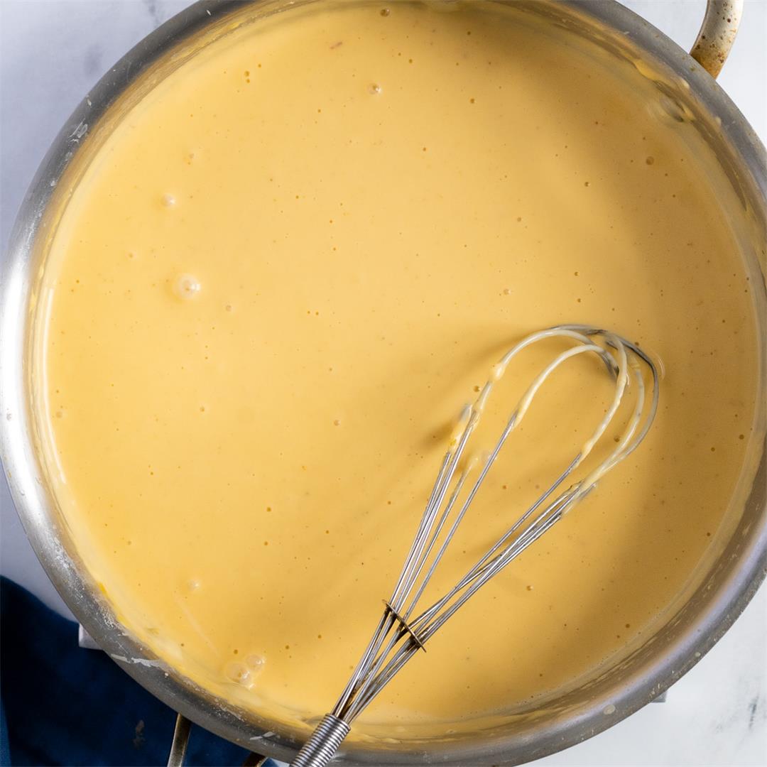 Easy Cheese Sauce Recipe- Flourless Cheese Sauce