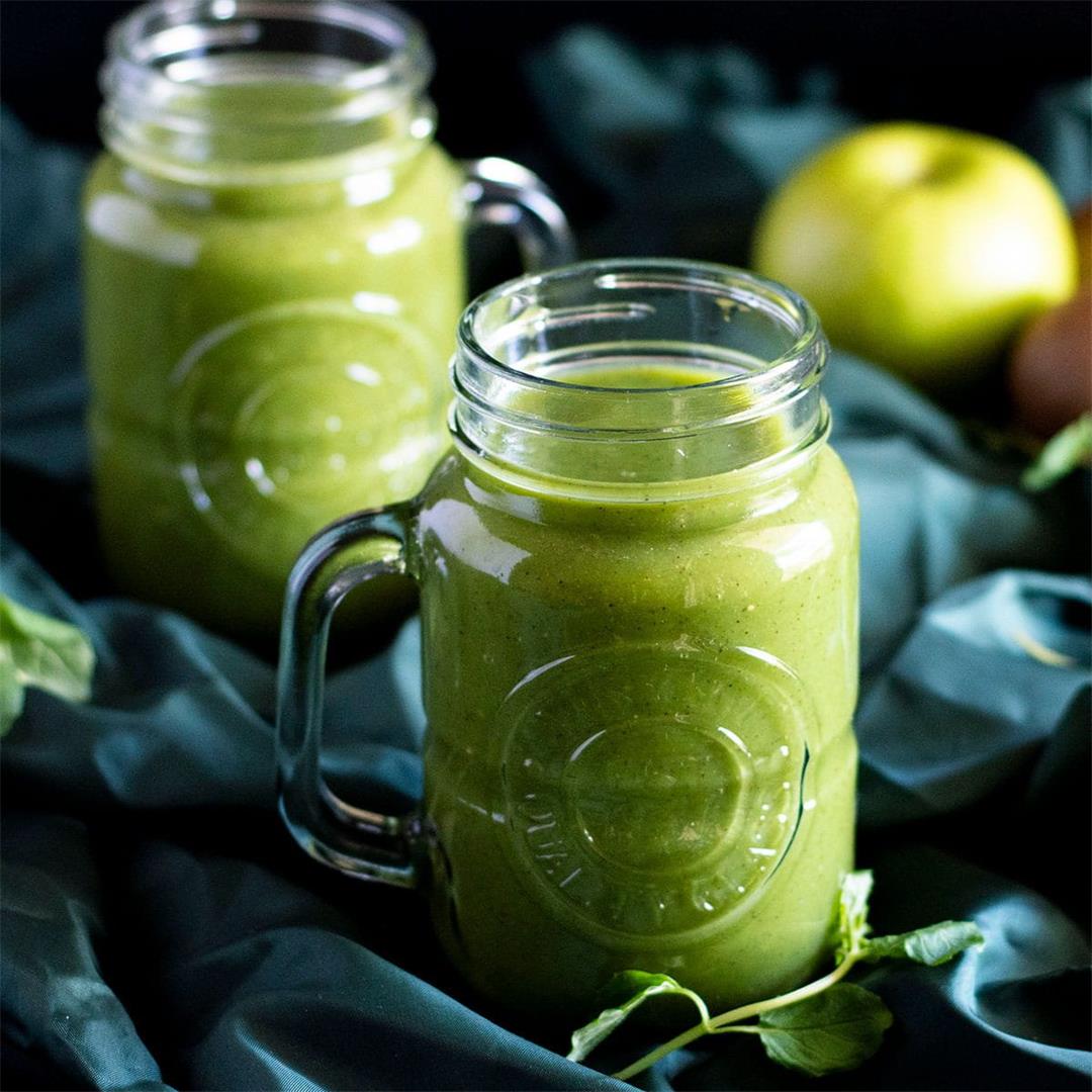 Fresh Kiwi Juice with Apple and Cucumber (Blender)