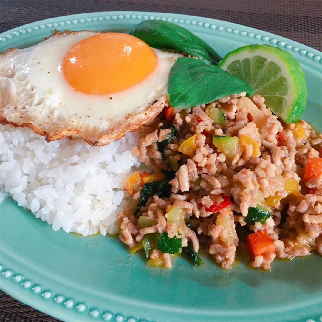 Gapao rice（Thai Basil Stir-Fry ）